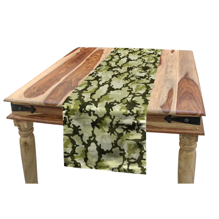 East Urban Home Camo Table Runner Wayfair
